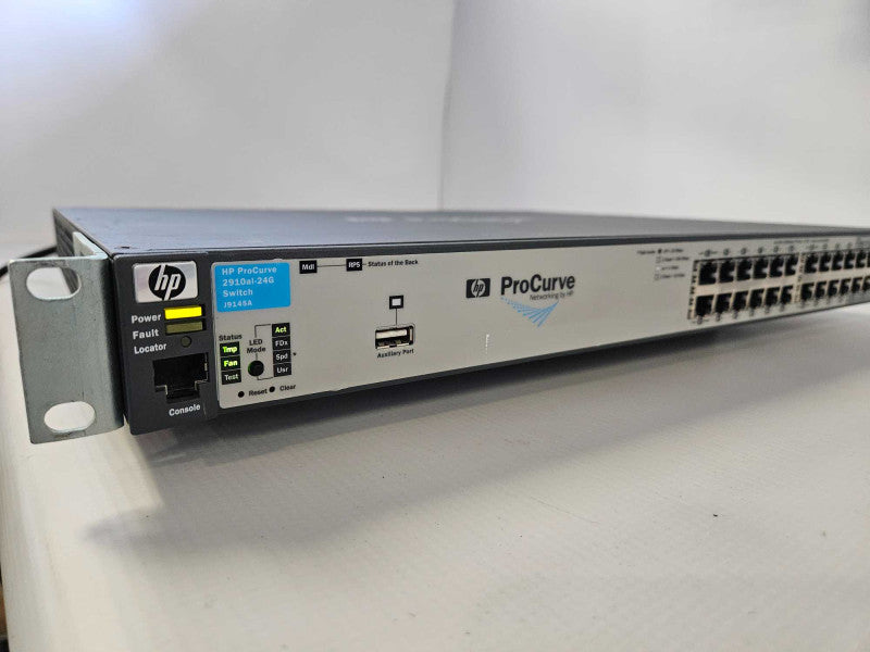 HP PROCURVE 2910AL-24G 24 PORT GIGABIT NETWORK SWITCH J9145A )