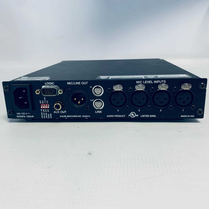 Shure SCM410 Four Channel Automatic Mixer =