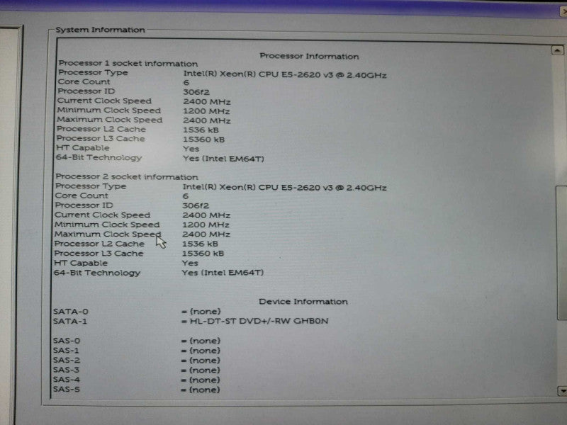 Dell Precision 7910 2x E5-2620 v3 @2.4GHz 16GB ECC DDR4 W5100 4GB GPU READ $