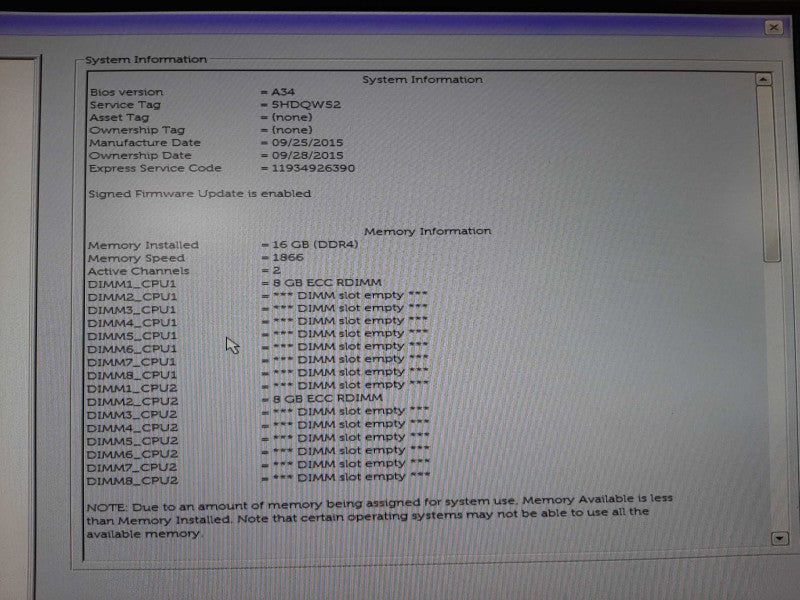 Dell Precision 7910 2x E5-2620 v3 @2.4GHz 16GB ECC DDR4 W5100 4GB GPU READ $