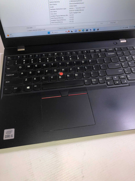 Lenovo ThinkPad L15 intel i5-10210U @ 1.60GHz / 16GB Ram / 256GB m.2 ssd