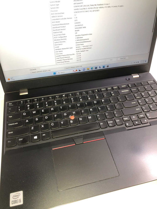 Lenovo ThinkPad L15 intel i5-10210U @ 1.60GHz / 16GB Ram / 256GB m.2 ssd
