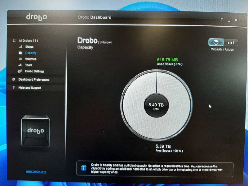Drobo 5D3 5-Bay Thunderbolt 3 DAS Storage DRDR6-A w/ 4x 2TB HDDs _