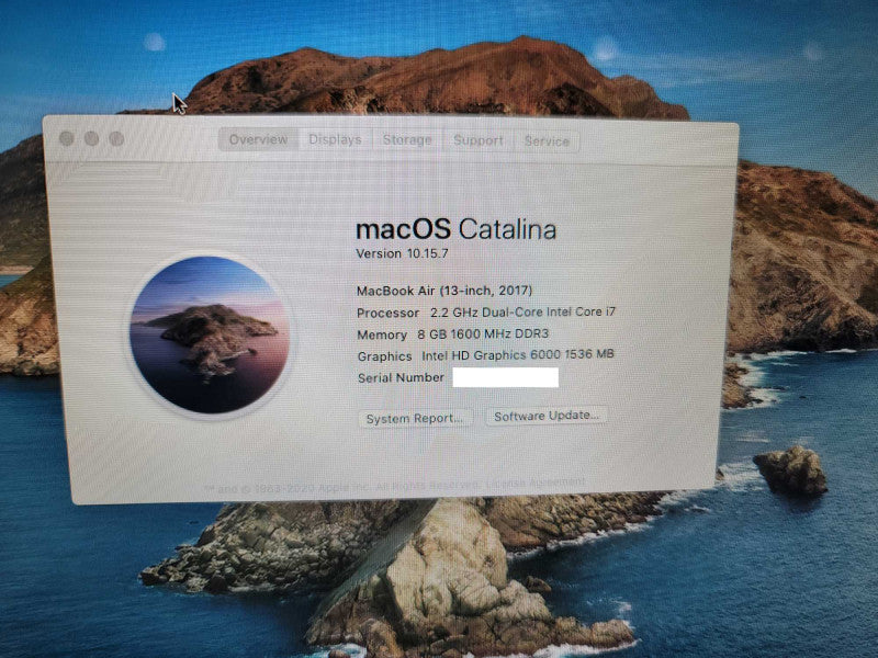 MacBook Air 2017 13\\" i7-5650U, 8GB DDR3, 500GB SSD