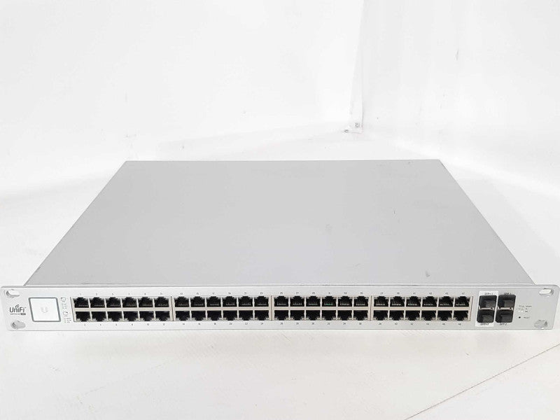 Ubiquiti UniFi US-48-500W 48-Port Gig PoE Network Switch, Factory Reset, SEE _