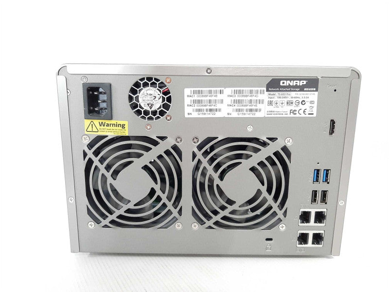 QNAP TS-653 Pro Storage 5-Bay NAS with 3x HDD Trays, Read _