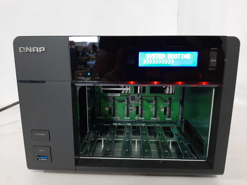 QNAP TS-653 Pro Storage 5-Bay NAS with 3x HDD Trays, Read _