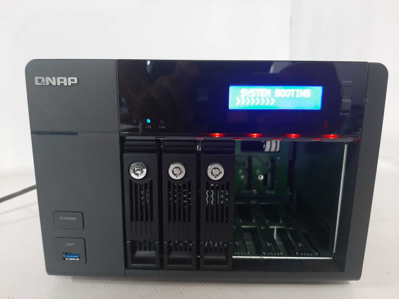 QNAP TS-653 Pro Storage 5-Bay NAS with 3x HDD Trays, Read _