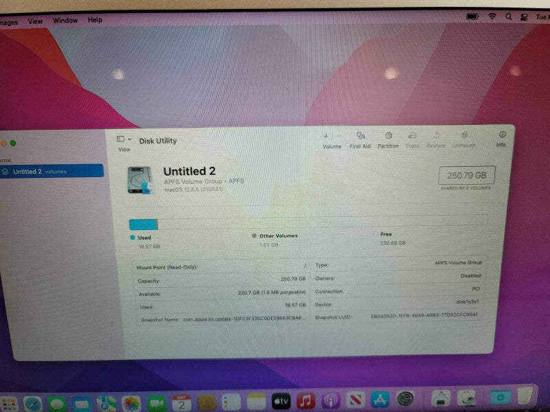 MacBook Air 2017 13\\" i5-5350U, 8GB DDR3, 250GB SSD Q