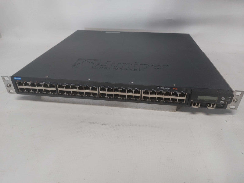 Juniper EX4200-48T 48P 1GbE 8P 130W PoE Switch 2x PSU (AS-IS) Q