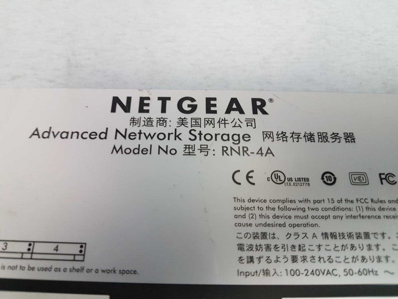 netgear advanced network storage rnr-4a - READ #