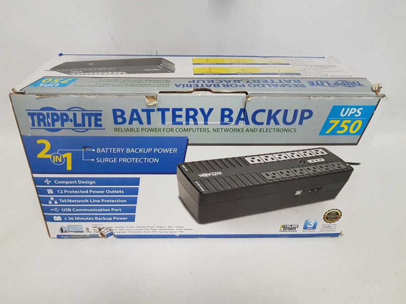 NEW tripplite battery back-up UPS 750 2in1  #