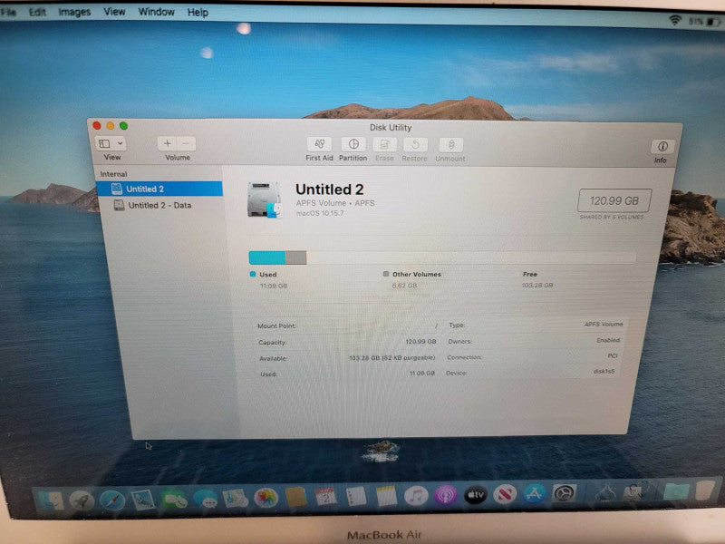 MacBook Air 2017 A1466 EMC 3178, i5-5350U, 8GB DDR3, 120GB SSD