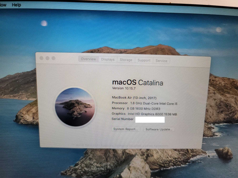 MacBook Air 2017 A1466 EMC 3178, i5-5350U, 8GB DDR3, 120GB SSD