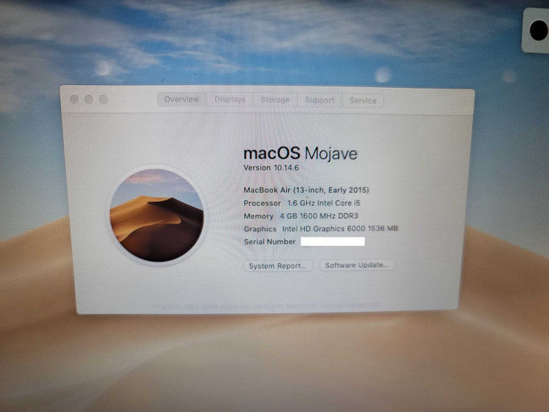 MacBook Air 2015 13\\" i5-5250U, 4GB DDR3, 250GB SSD