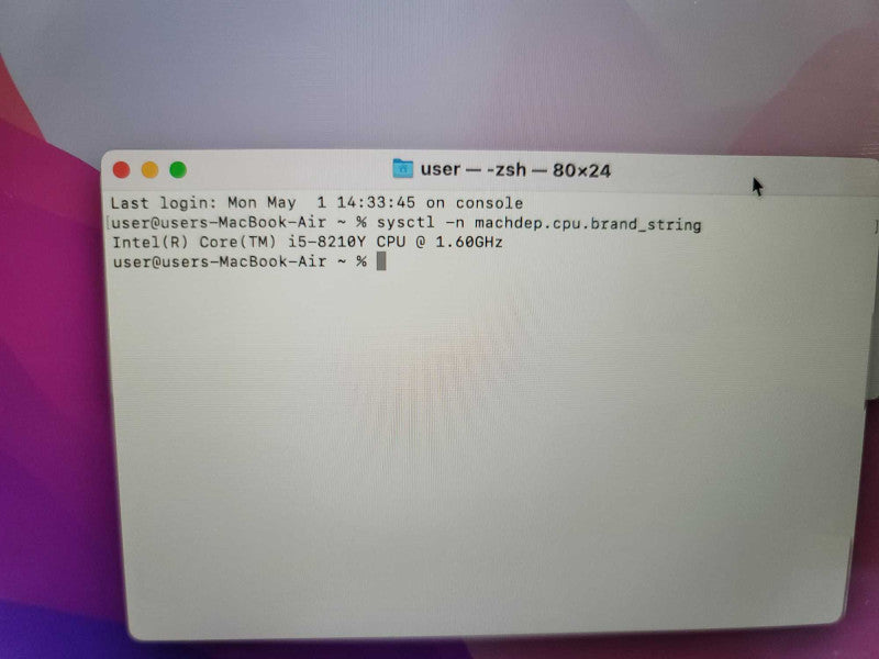 MacBook Air 2019 13\\" i5-8210Y, 8GB DDR3, 120GB SSD