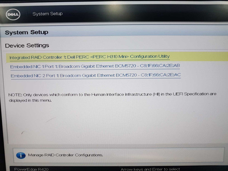 Dell poweredge R420 2x xeon E5-2420 @ 1.90ghz / 24gb ram / H310 Mini Raid #