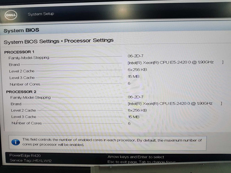 Dell poweredge R420 2x xeon E5-2420 @ 1.90ghz / 24gb ram / H310 Mini Raid #