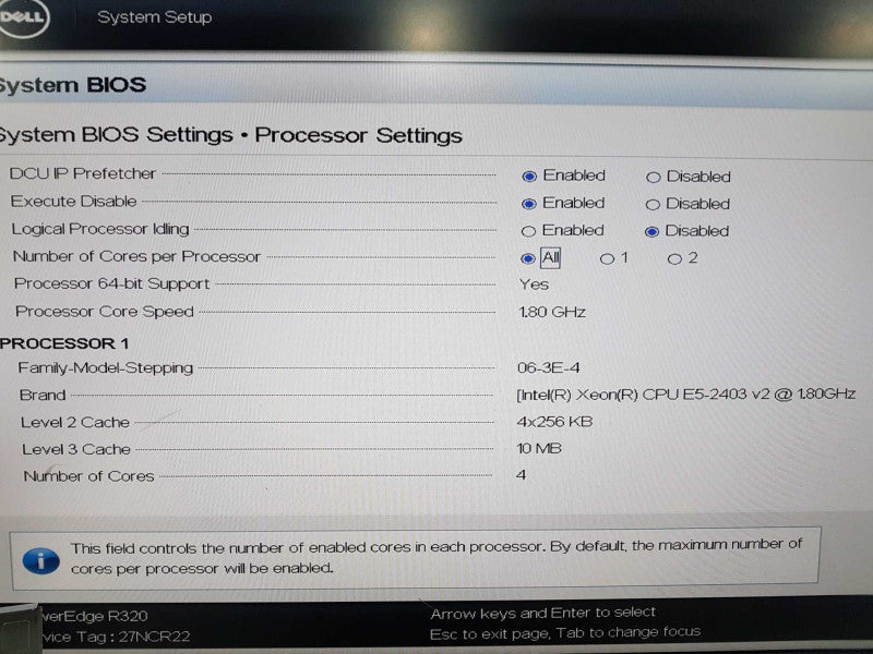 Dell Poweredge R320 Xeon E5-2403 v2 @ 1.80ghz / 48gb ram / H310 Mini Raid  #