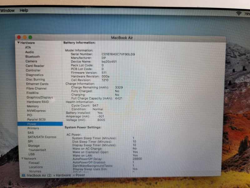 MacBook Air 2015 13\\" i7-5650U, 8GB DDR3, 250GB SSD