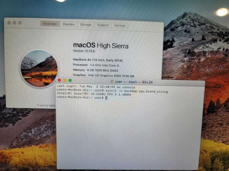 MacBook Air 2014 13\\" i5-4260, 8GB DDR3, 250GB SSD