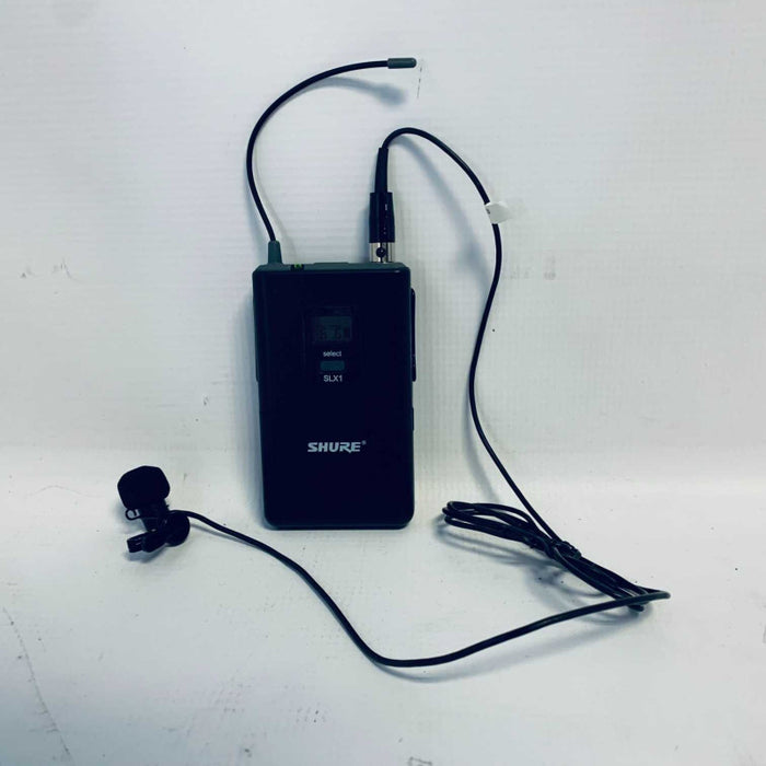 Shure SLX1 J3 572-596 MHz Wireless Bodypack Transmitter /w Mic & Case