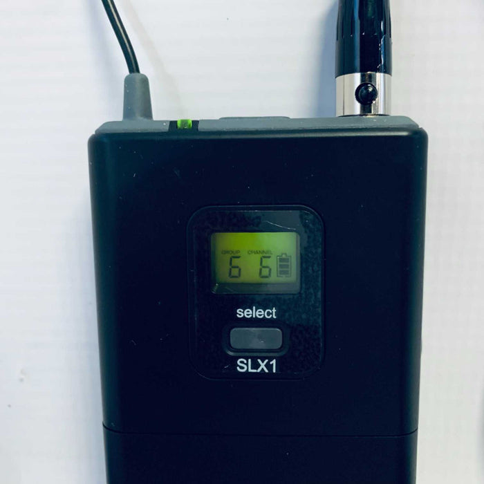Shure SLX1 J3 572-596 MHz Wireless Bodypack Transmitter /w Mic & Case