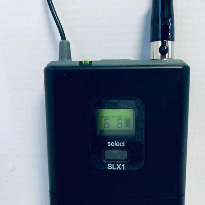 Shure SLX1 H5 518-542 MHz Wireless Bodypack Transmitter /w Mic & case