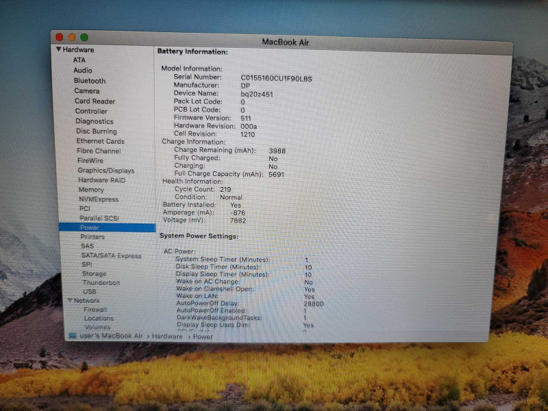 MacBook Air 2015 13\\" i5-5250U, 8GB DDR3, 121GB SSD Q