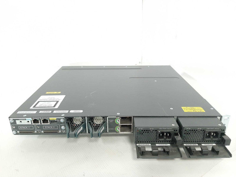 Cisco WS-C3750X-48PF-S 48-Port Gigabit IP Base Switch, 2x PSU, IPBase _
