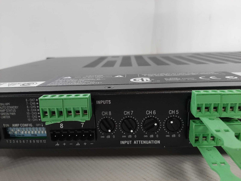 Crown CT 8150 8-Channel 125W 4 Ohm Power Amplifier, Read _