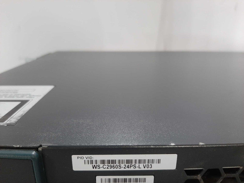 Cisco WS-C2960S-24PS-L 24 Port PoE+ Gigabit Switch Q_