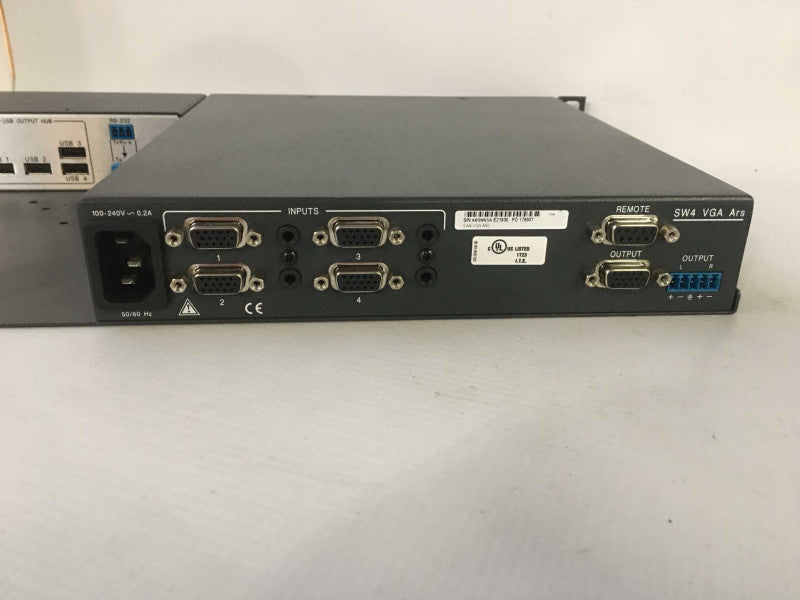 Extron SW4 USB Four Input USB Switcher & SW VGA ARC Q