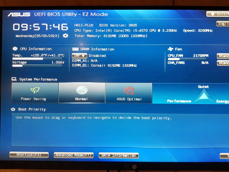 Custom PC - Intel i5-4570 @ 3.20 GHZ 8GB No HDD