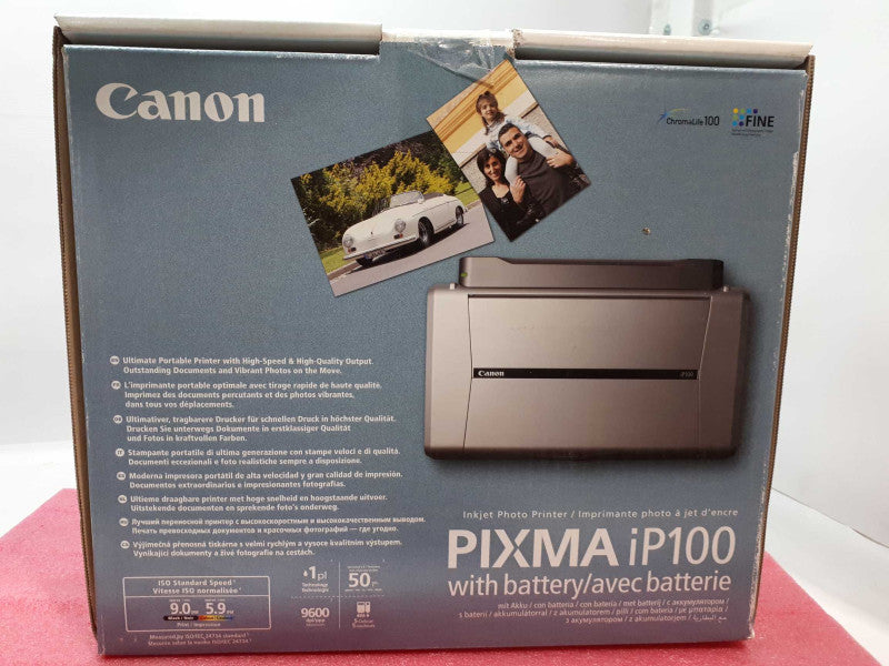 Canon PIXMA iP100 Mobile Photo Printer - New Open Box