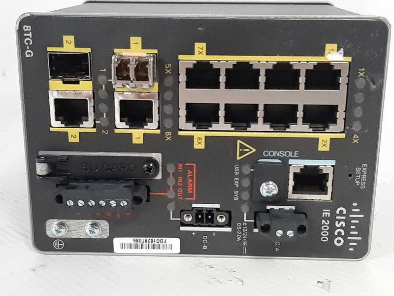 Cisco IE-2000-8TC-G-B network switch Managed L2 Fast Ethernet, Factory reset Q_