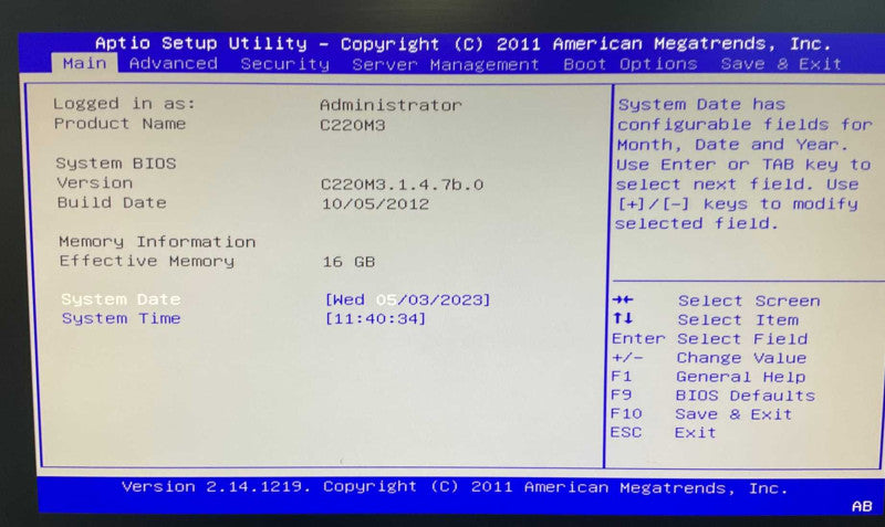 Cisco C220M3 Intel Xeon E-2609 @2.4GHz 16GB RAM  -