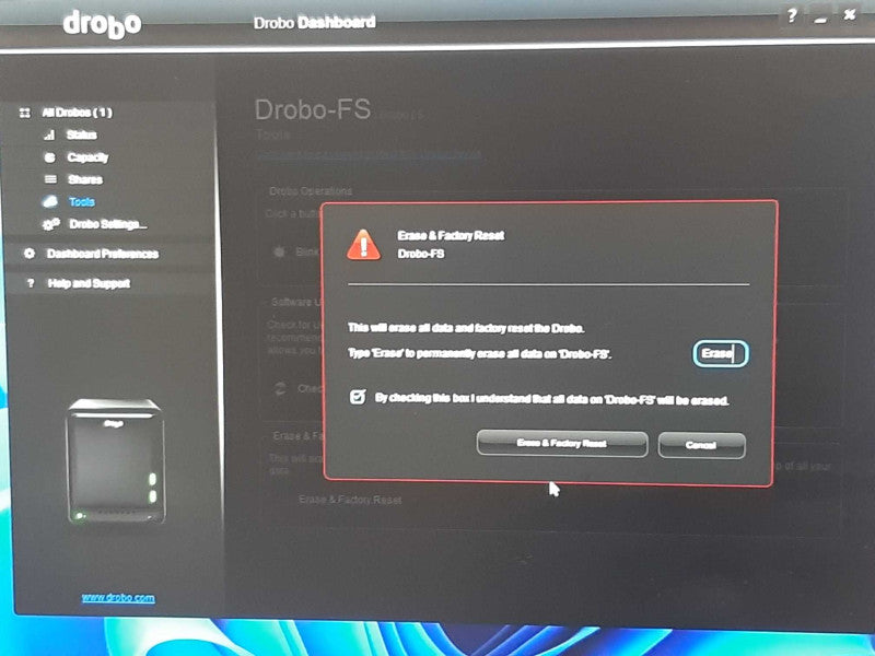 Drobo FS DRDS2-A Ethernet NAS 5-Bay Storage Array , 2x 2TB HDDs _