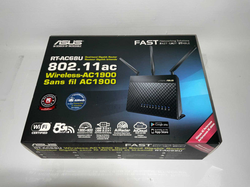 ASUS RT-AC68U AC1900 Dual Band Gigabit Router -