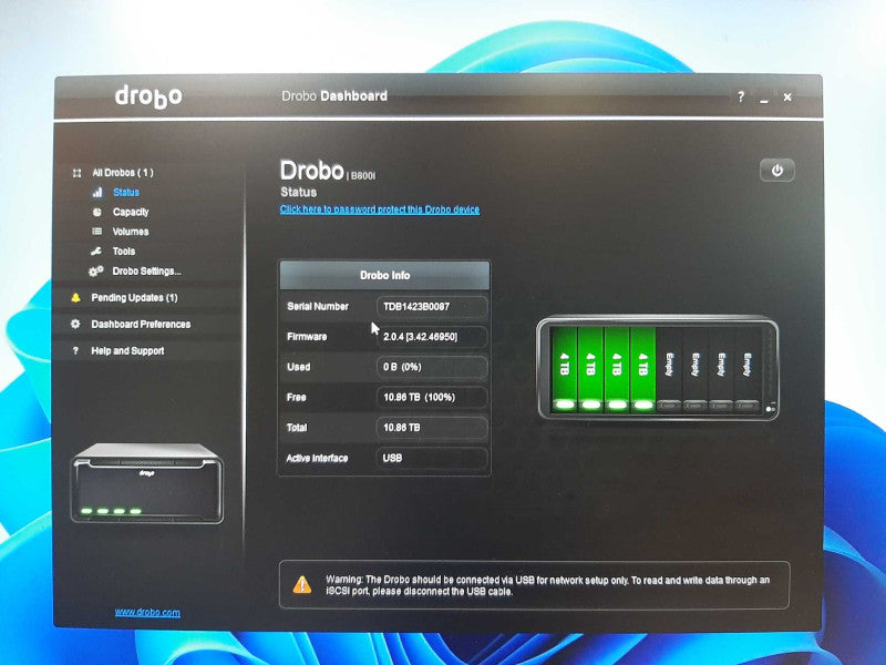 Drobo B800i 8-Bay iSCSI SAN Storage Enclosure, 16TB (4x 4TB HDDs) _