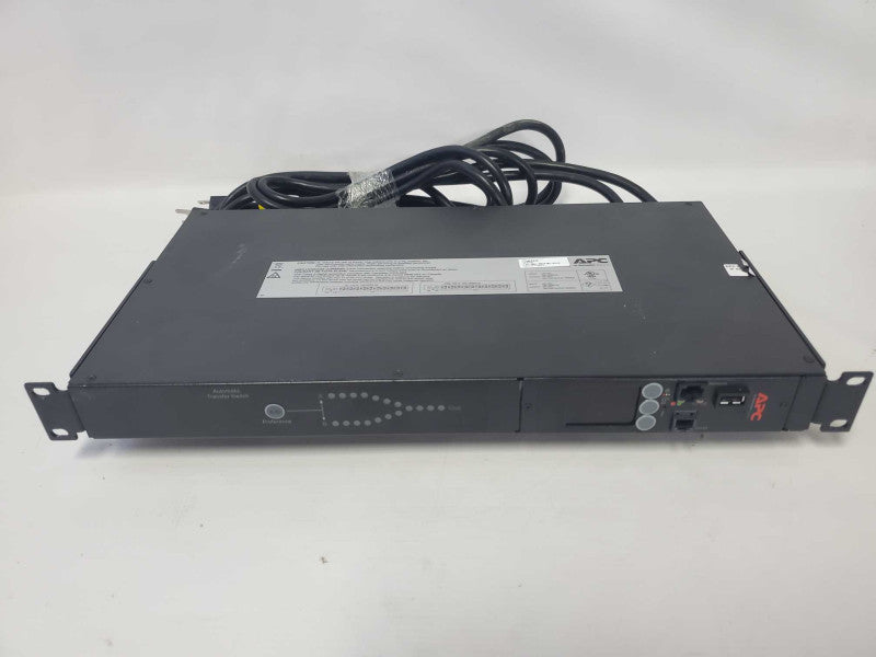 APC AP4450 120V 12A 1U Rack ATS Automatic Transfer Switch (AS-IS)