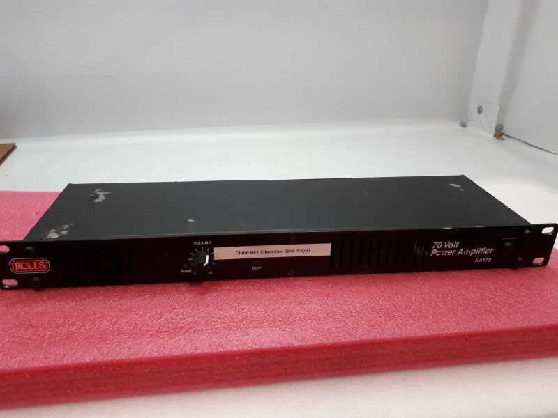 Rolls RA170 70-Volt/70 Watt Power Amplifier- see notes Q&