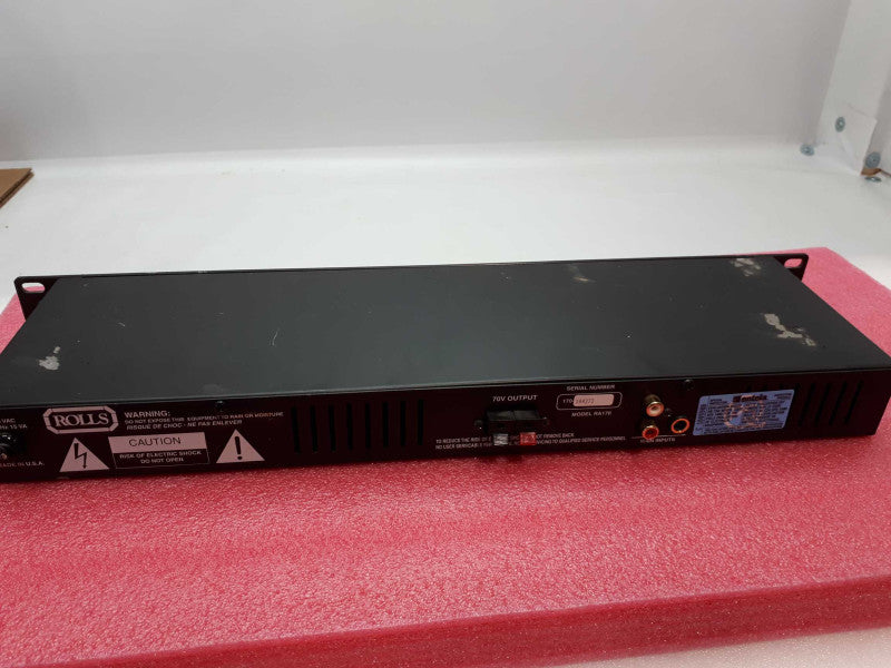 Rolls RA170 70-Volt/70 Watt Power Amplifier- see notes Q&