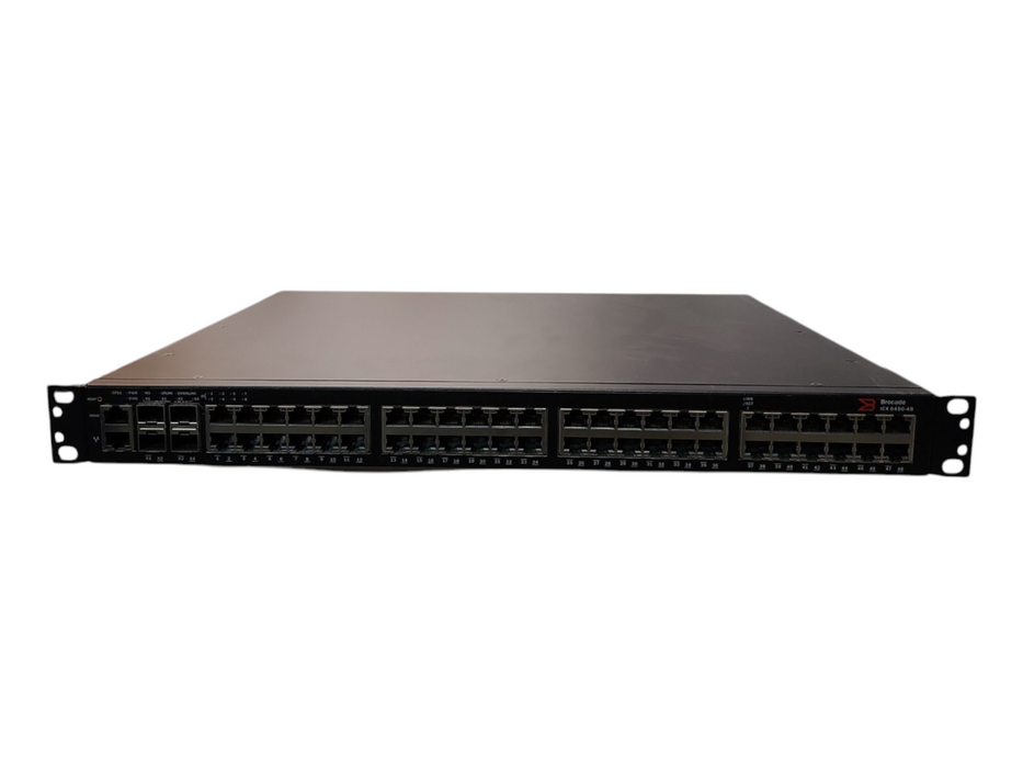 Brocade ICX6450-48 ICX 6450-48 Ethernet Switch, 48-Port Gigabit, 4-Port SFP+