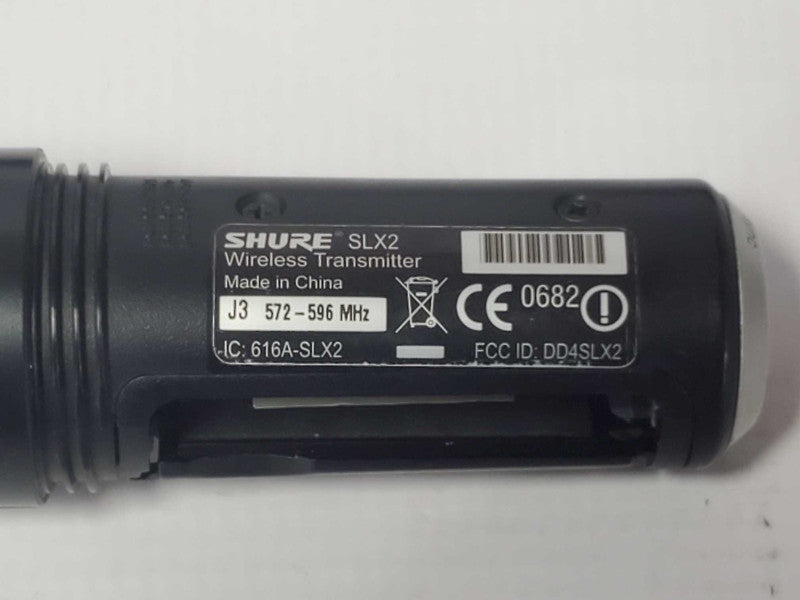 Shure SLX2 Wireless Microphone J3 572-596MHz, Beta 87A |