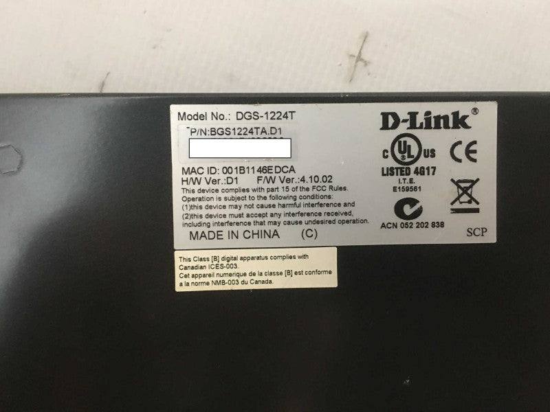 D-Link DGS-1224T 24-Port Gigabit Network Switch