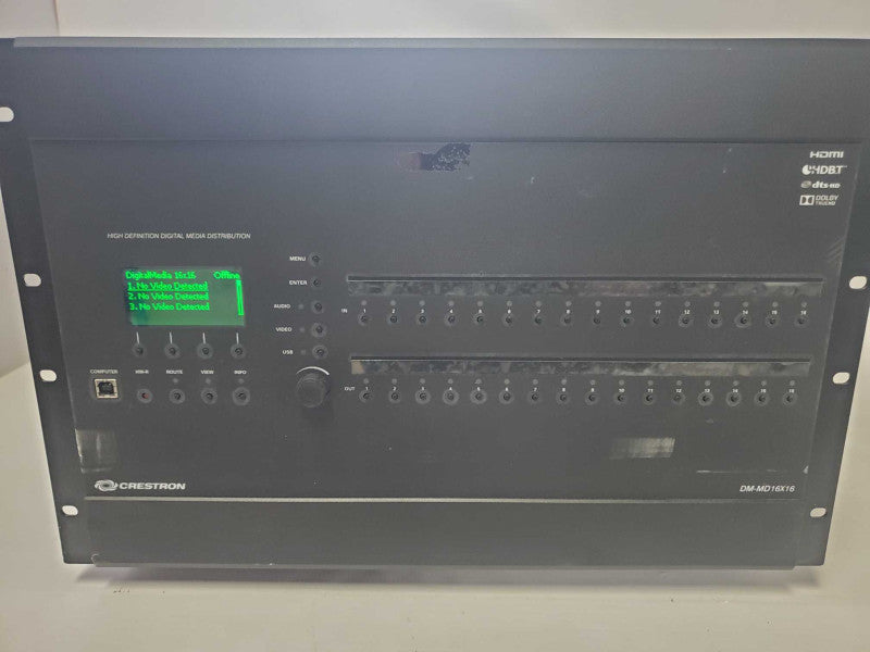 Crestron DM-MD16X16 Digital Media Switcher w/ 4x DMC-4K-HD Modules |