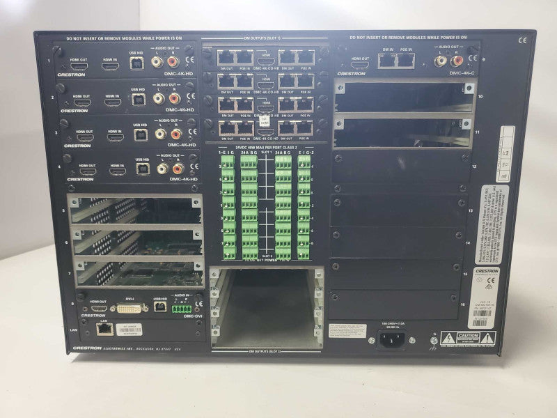 Crestron DM-MD16X16 Digital Media Switcher w/ 4x DMC-4K-HD Modules |