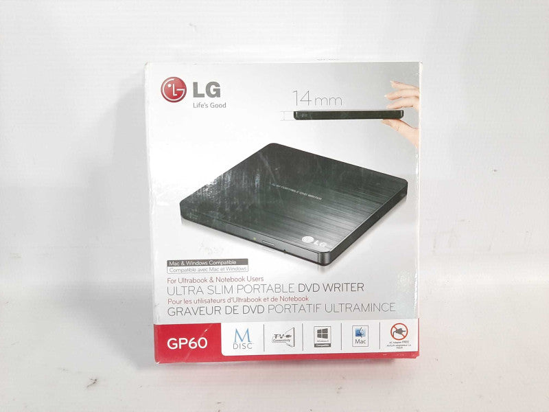 LG GP60 Portable USB DVD-Brenner Ultra SLIM DVD-Writer Brand New Q$