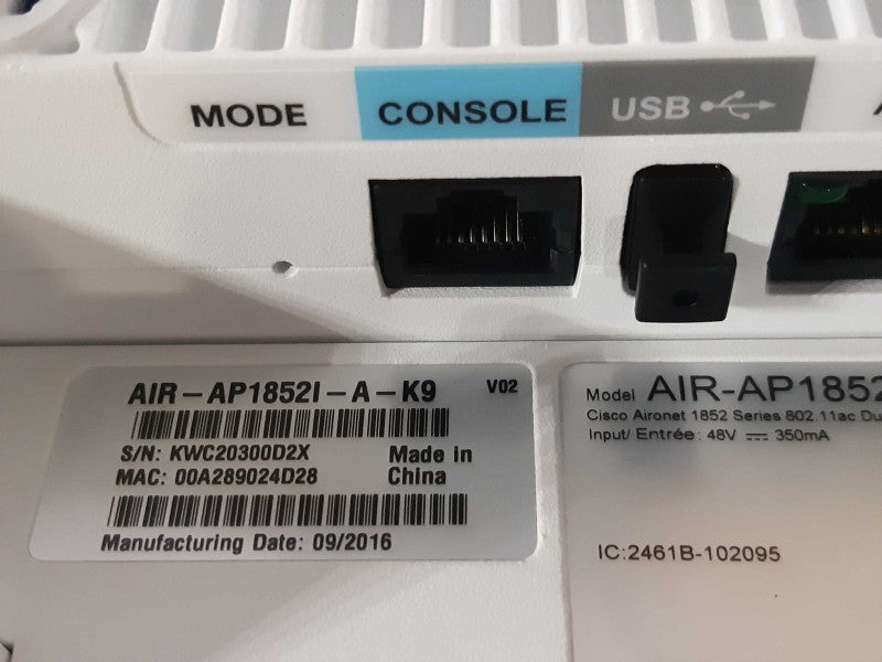 Cisco AIR-AP1852I-A-K9 Aironet 1852 Series 802.11ac Dual Band Access point _